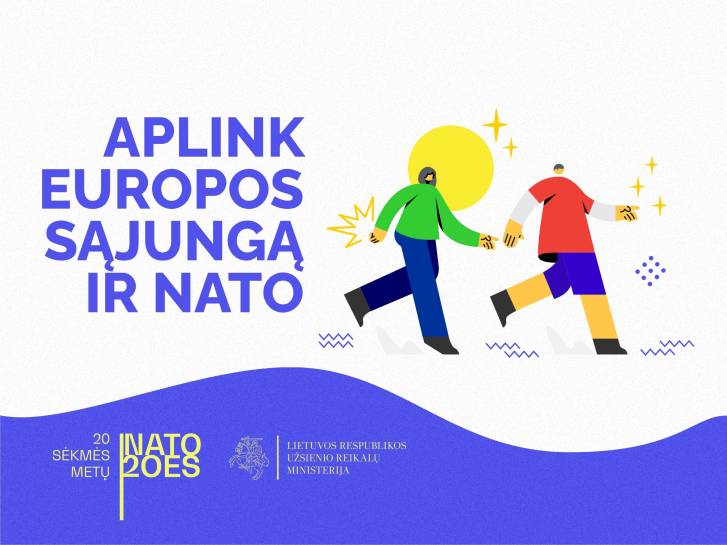 Minint 20-ąsias stojimo į ES ir NATO metines - iššūkio „Aplink Europos Sąjungą ir NATO“ startas